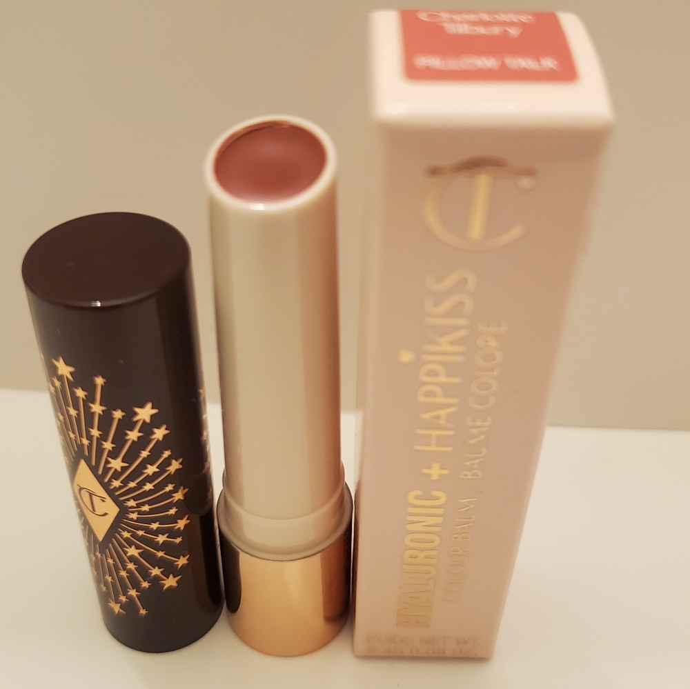 Charlotte Tilbury Hyaluronic Happikiss Lipstick Balm PILLOW TALK. BNIB - Picture 2 of 4